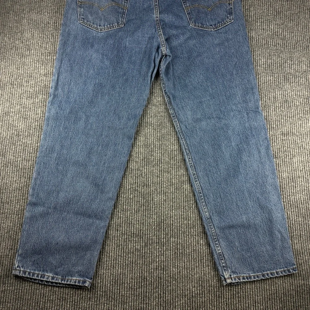 Levis 550 Mens Relaxed Fit Tapered Leg Blue Denim Jeans 42x32 Medium Wash